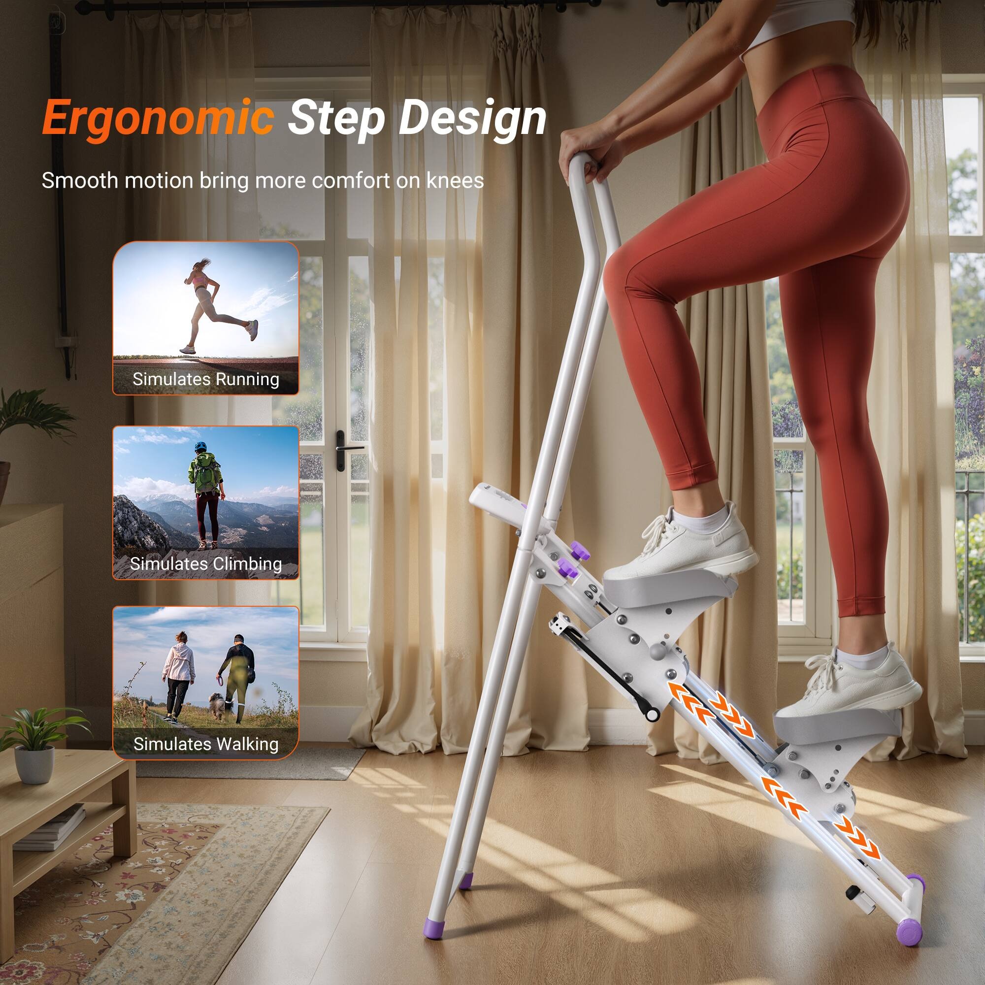 Stair Stepper Machine - Full-Body Workout & Cardio Fitness Equipment for Home Gym - Image 5