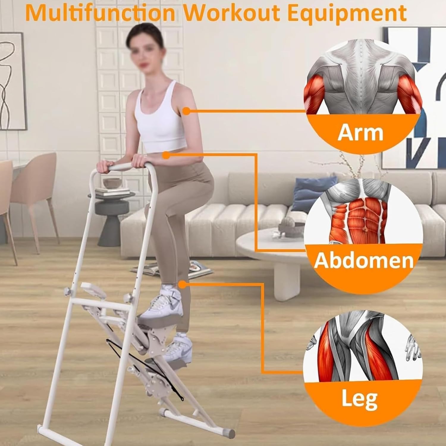 Stair Stepper Machine - Full-Body Workout & Cardio Fitness Equipment for Home Gym - Image 2